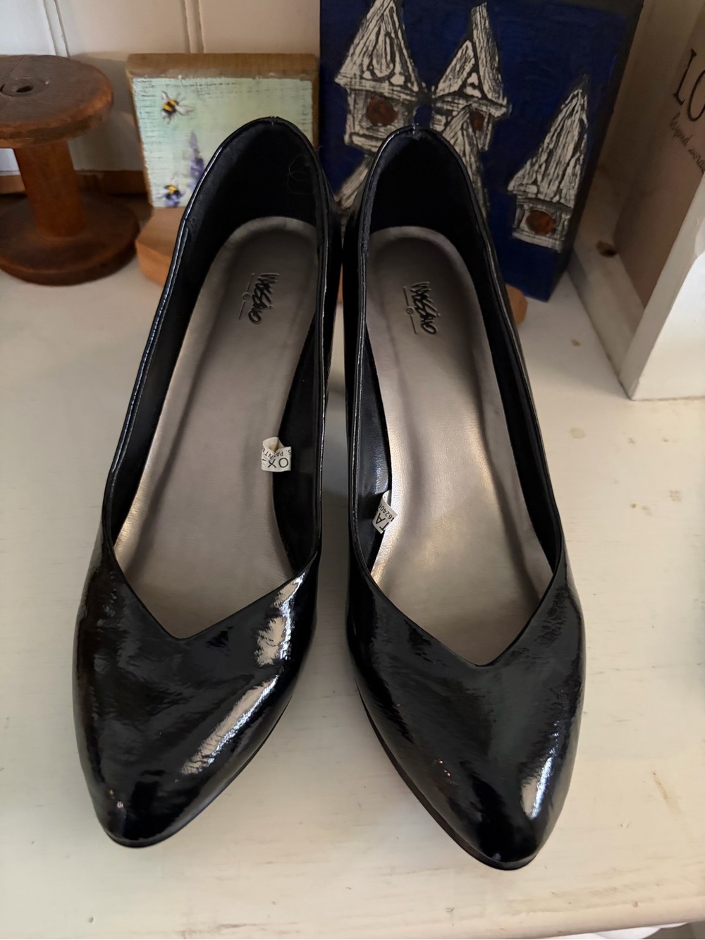 Mossimo Black Patent Pointed-Toe Women’s Flats